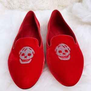 Alexander McQueen Skull Ballet flats Red
